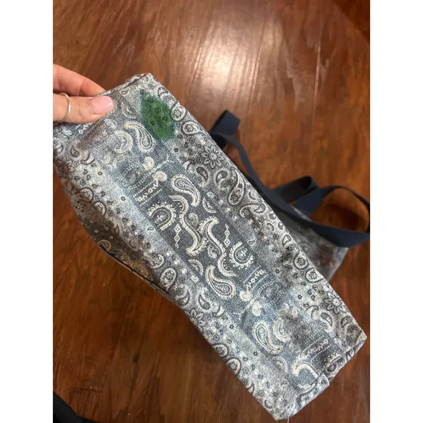 JOHNNY WAS X SASSON Denim Tote Bag Bandana Shopper JW SUSTAINABLE - Image 5