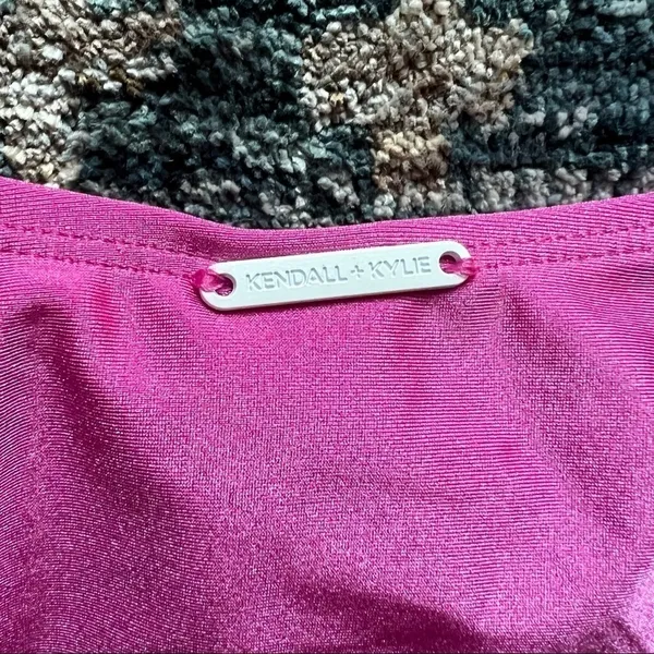 Kendall & Kylie Hot Pink Bikini Bottoms Medium - Image 8