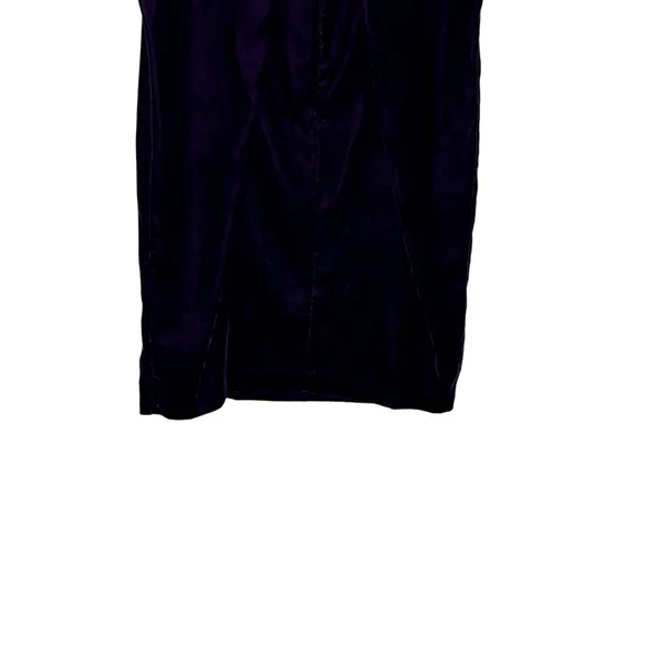 Lauren Ralph Lauren Women Shift Dress Velvet Short Sleeve Keyhole Purple Size 4 - Image 10