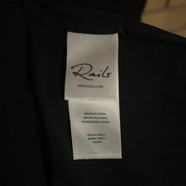 NWT Rails Auren V-Neck Ruched Slit Midi Dress Black Size XS - Image 7