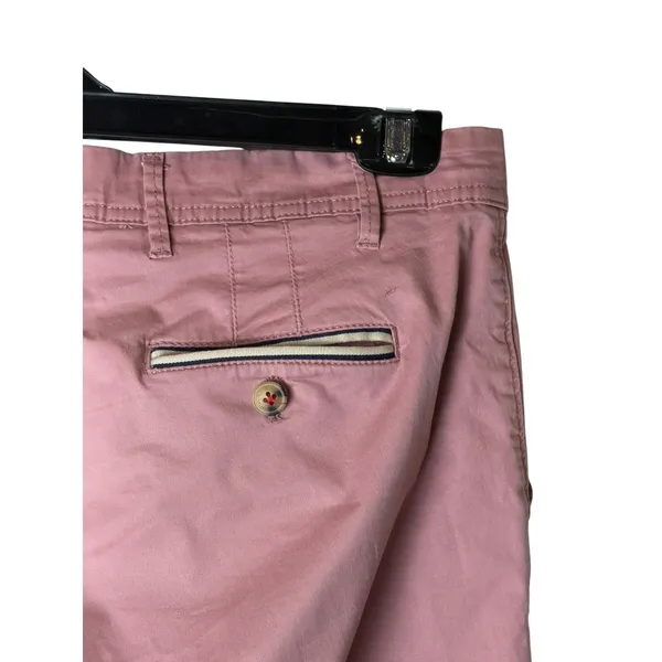 El Ganso Chino Pants Women 8 Pink Slim Straight Twill‎ Trouser Preppy Career - Image 7
