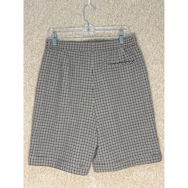 Lyle & Scott Plaid Pleated Shorts‎ Cuffed Golf Tennis Old Money Scotland Pockets - Image 2
