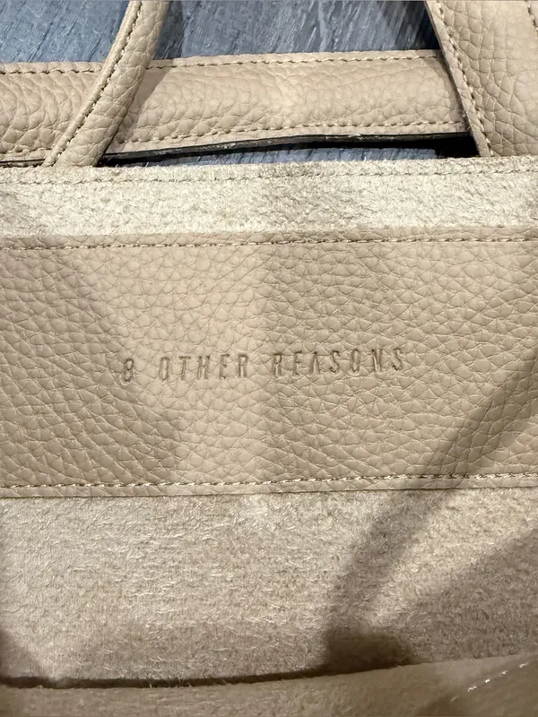 NWOT 8 Other Reasons Light Brown Bucket Tote Bag - Image 3