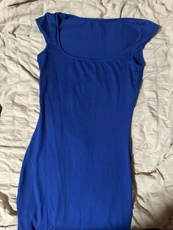 Blue square top dress Size XS - Image 3