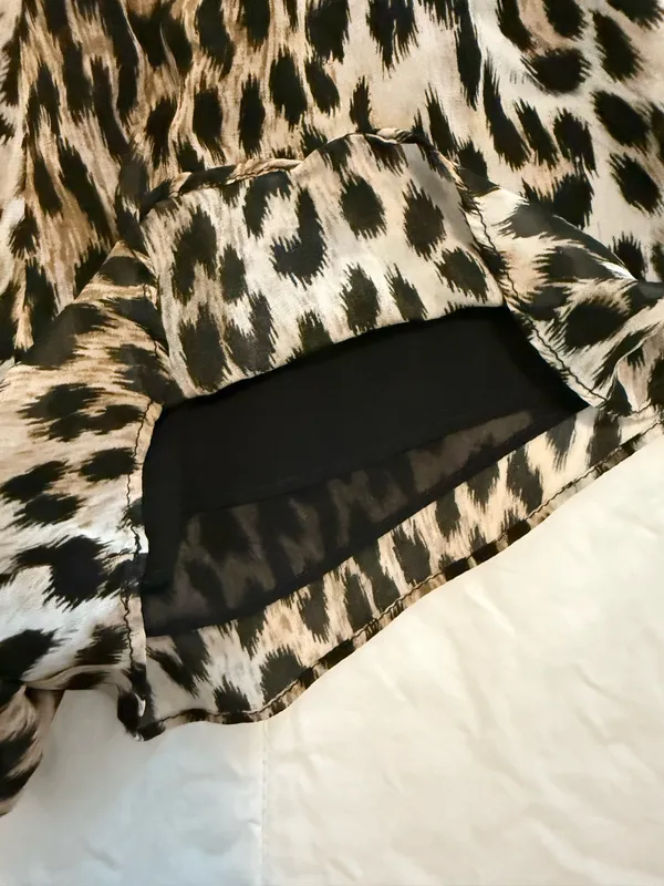 Zara Collection Animal Print Shorts - Image 6