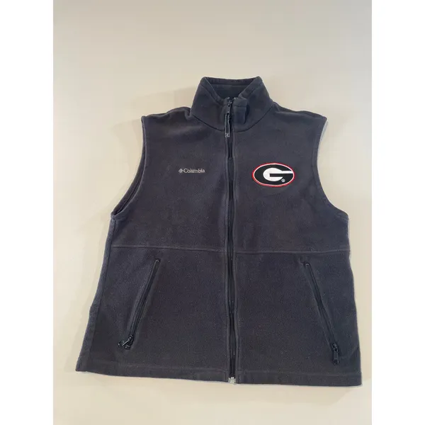 Columbia Georgia Bulldogs Fleece Vest Size L Black NCAA Embroidered Logo - Image 8