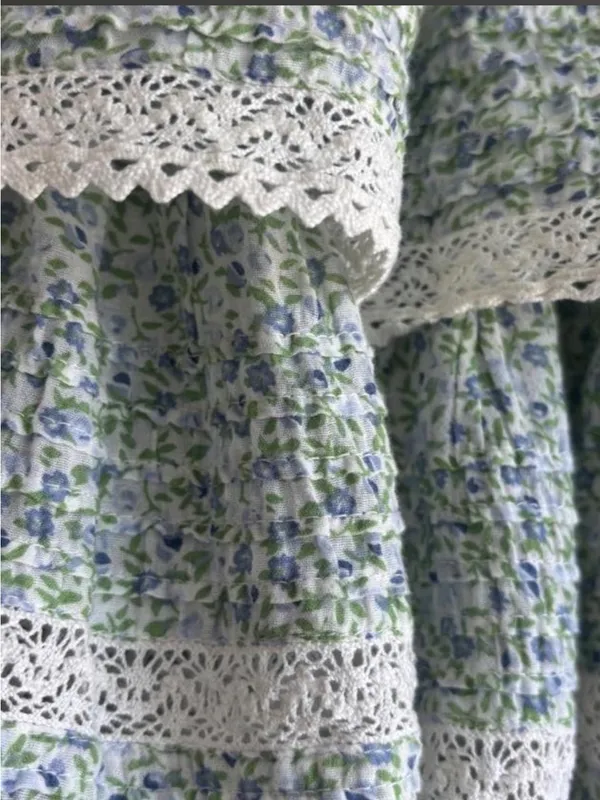 Aerie Floral Tiered Ruffle Mini Skirt - Image 3
