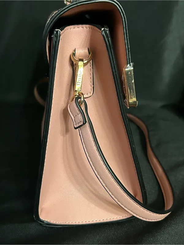 Dune London Pink Snake-Print Top Handle Crossbody Bag Sanitizer Holder NWOT - Image 10