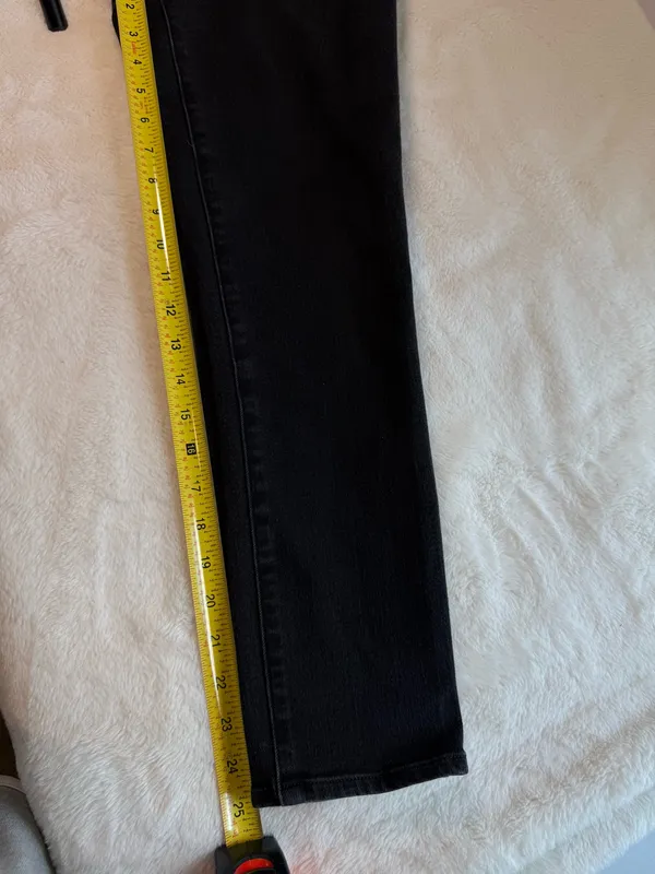 Express women’s Black Dark Wash skinny Ultra Hyper Stretch size M - Image 7
