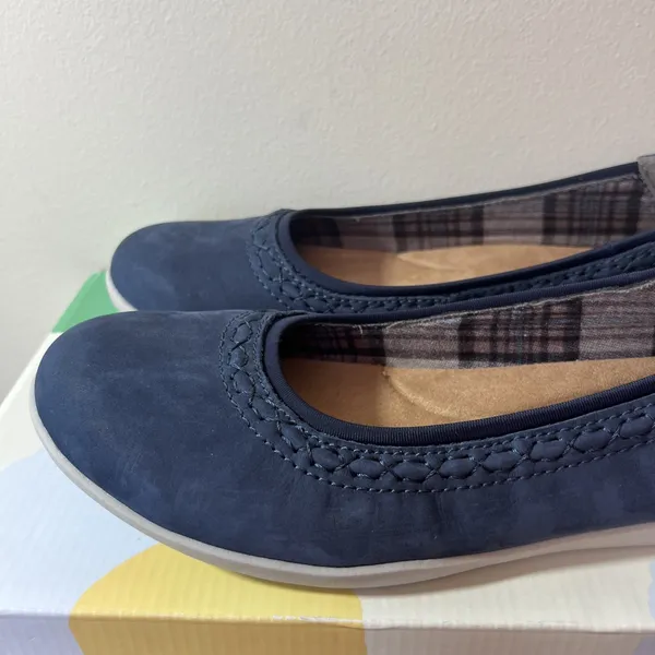 Earth Origins Fable Ballet Flats Women's 11‎ Blueberry Nubuck Comfort Shoes NIB - Image 6
