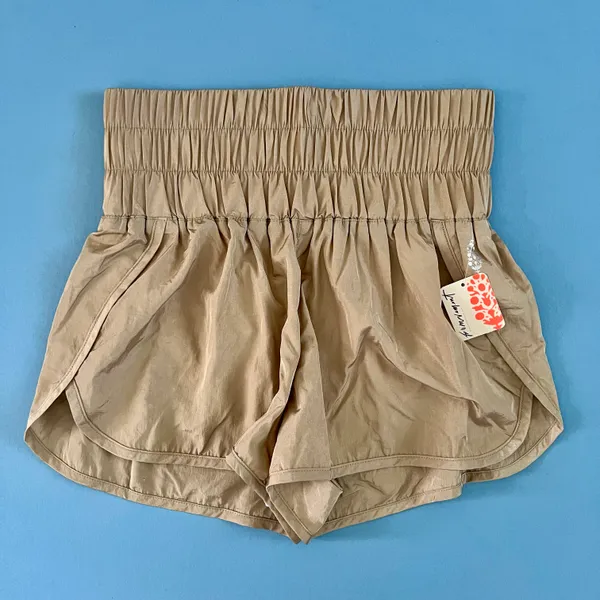 Free People Movement NWT The Way Home Clay Tan High Rise Shorts - Image 5