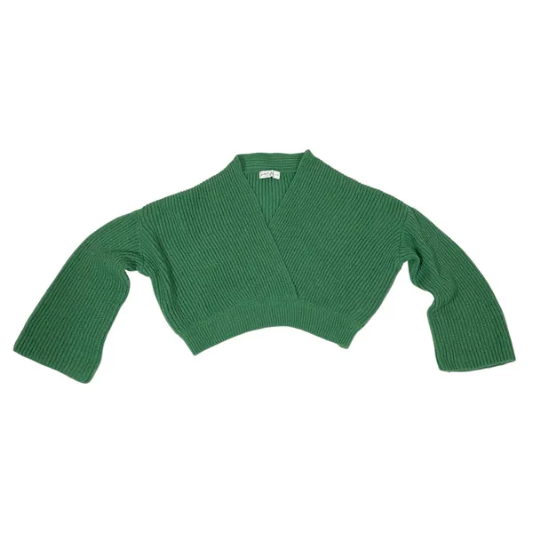 Petal & Pup Brinley Crop Sweater - Green - Large - Image 7