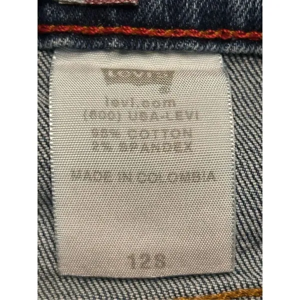 Levi's Relaxed Bootcut 550 Denim Blue Jeans Size 12S (4308) - Image 7