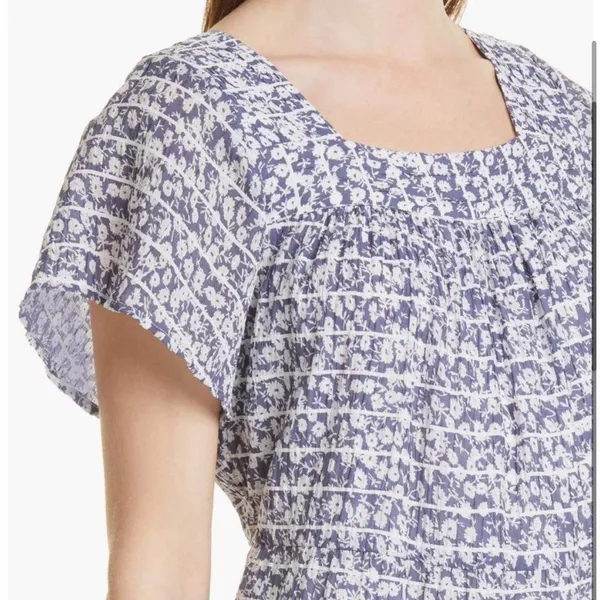 Rails Valentina Navy Camellia Floral Mini Dress Square Neck Blue Large‎ - Image 2