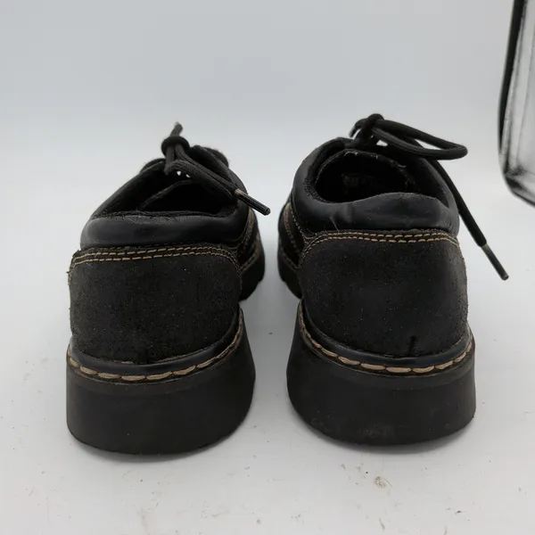 Skechers 45120 Black Leather Chunky Platform Oxford Shoes Womens 8 Y2K Grunge - Image 5