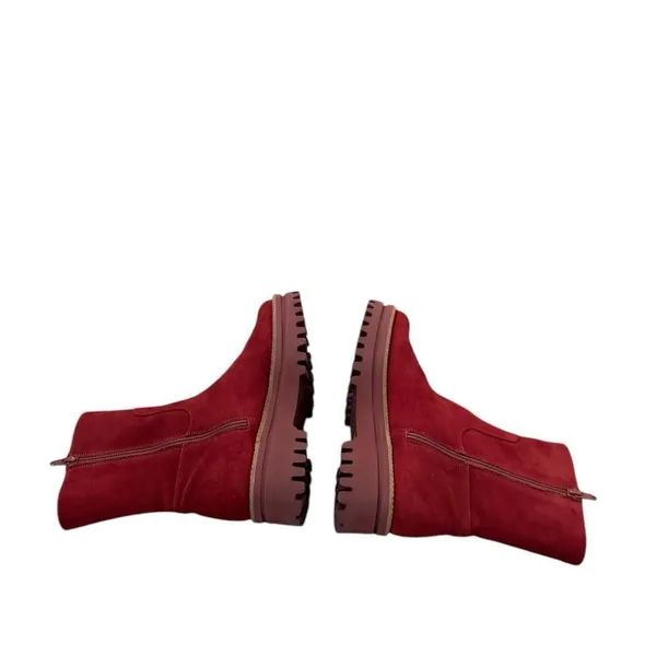 Paloma Barcelo Mid-Calf Platform Shoes in Dark Orange 37 - Image 5