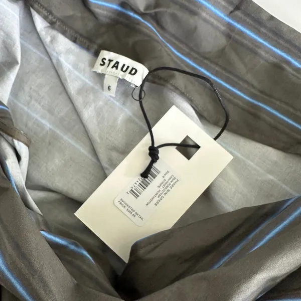 Staud Mini Phare Dress Huntington Stripe Size 6 New - Image 7