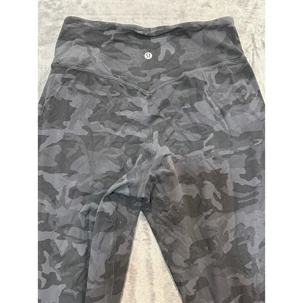 Lululemon Align Jogger Womens Black Gray Camo Nulu High Rise Pants 6 - Image 3