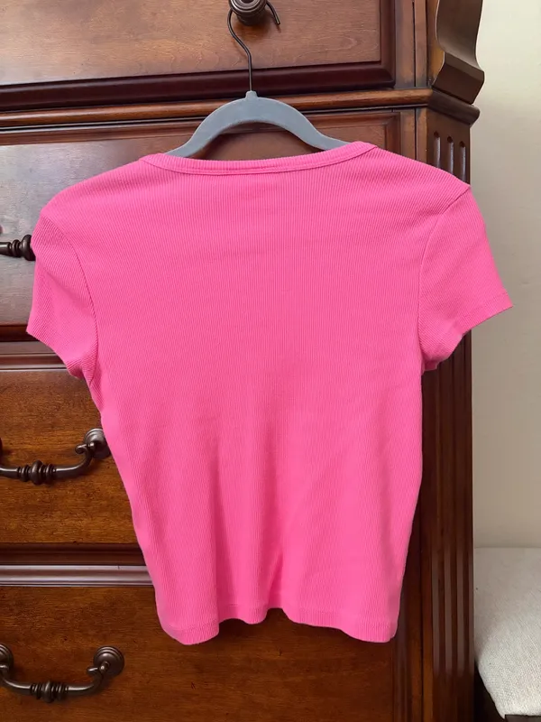 Anthropologie Pink tee - Image 2