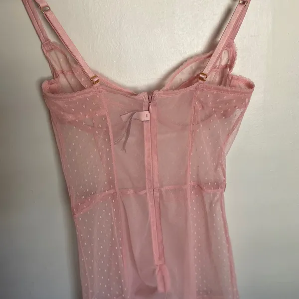 Victoria's Secret Swiss Dot Mesh Corset - Image 3