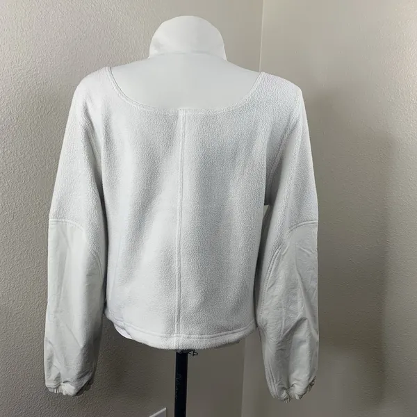 Lululemon Fleece Pullover Ripstop Hiking Pullover 1/2 Zip Bone Sz 6 Mock Neck - Image 6