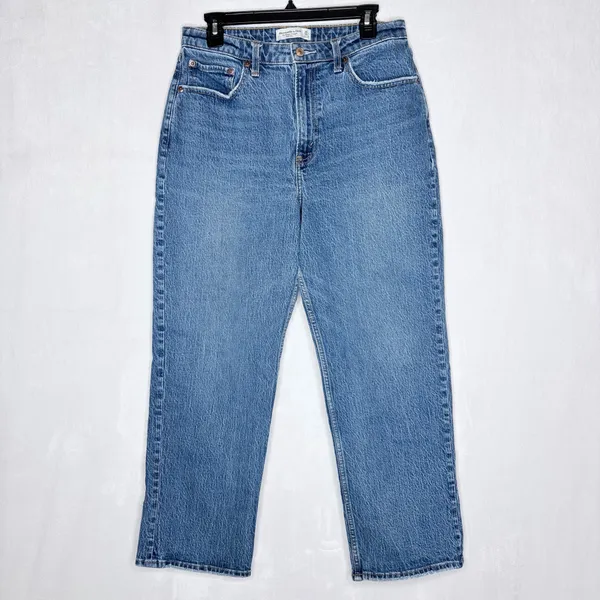 Abercrombie & Fitch Curve Love Vintage Straight Jeans - Image 3