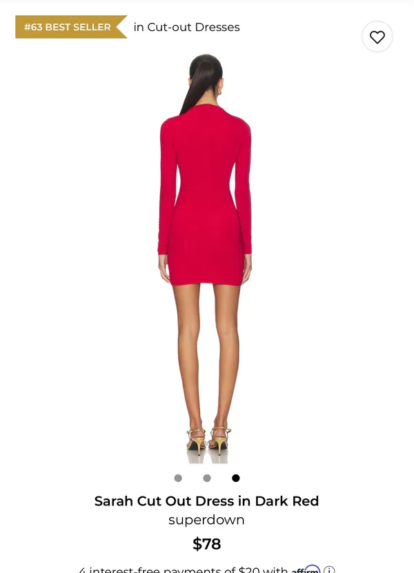Revolve Mini Dress superdown Red - Image 2