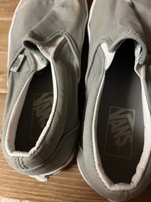 Vans grey slip on women's 7.5 - Image 8