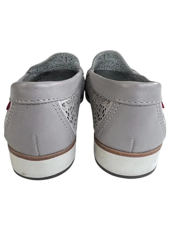 EUC Marc Joseph Leather Chambers Street Loafers Grey Size 6.5 - Image 7