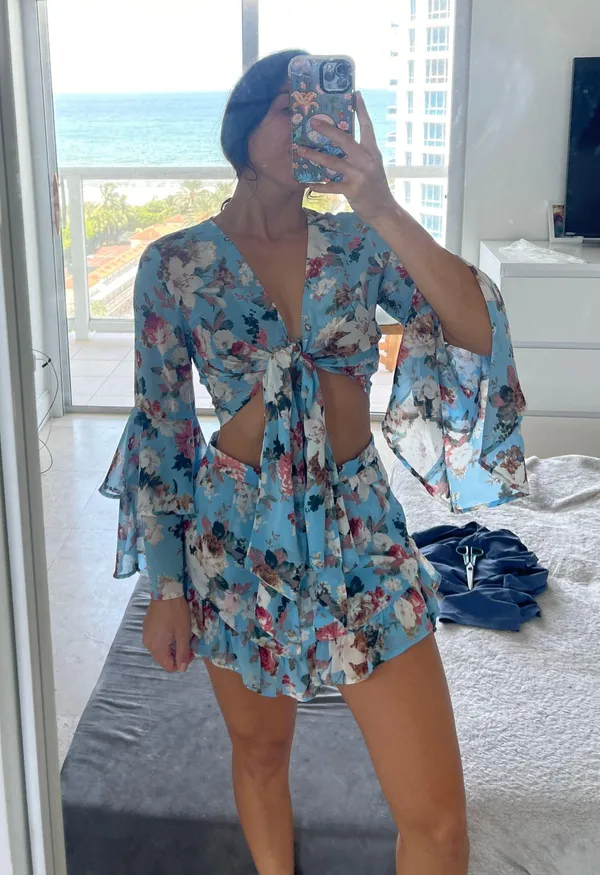 Floral Short Set Multi - Image 2