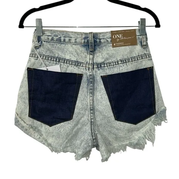 One Teaspoon Distressed Denim Shorts(Size 24) - Image 3