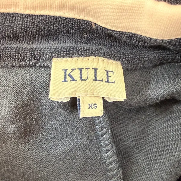 Kule The Serena Romper Navy Blue Terry Cloth Sleeveless Half Zip Size XS - Image 9