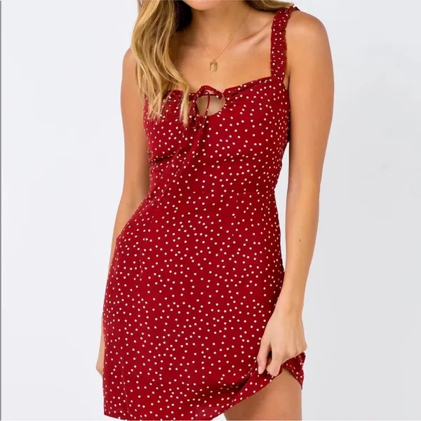 Princess Polly Midnight Madness Mini Dress in Wine Size 4 - Image 2