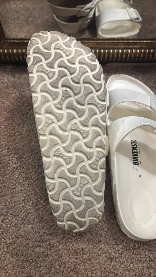 White Birkenstock Sandals Arizona Women’s - Image 4