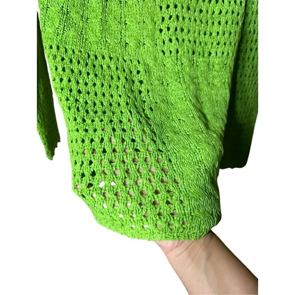 French Laundry Green Knit‎ Sweater Size M - Image 4