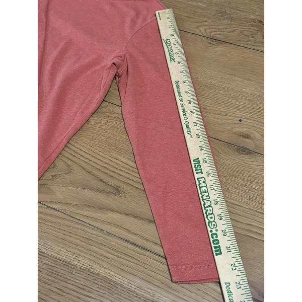 LL Bean Womens Shirt Coral M Reg Blouse Top Long Sleeve Casual Work Career‎ - Image 10