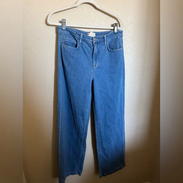 L’AGENCE Clayton‎ High Rise Wide Leg Jeans Size 30 Long Tall in Salina Blue - Image 2
