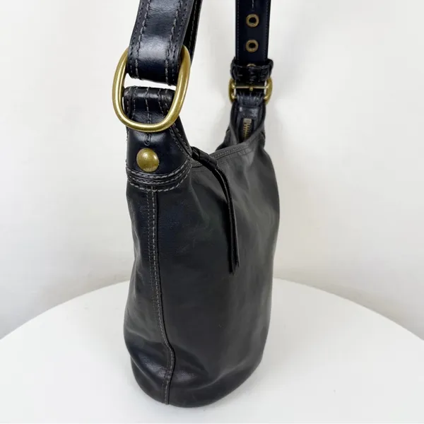 Coach Vintage Bleecker Tattersall Duffle Bucket Bag 11422 Black - Image 7