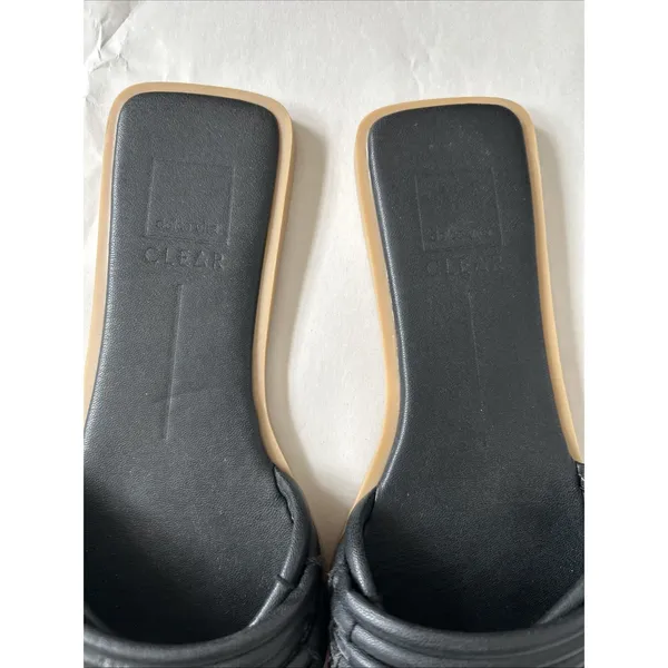 Dolce Vita NYX Stella Flats‎ Sandal BLACK Leather Size 9 - Image 3