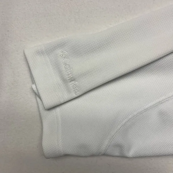 Columbia Polo Shirt Men's Medium M White Short Sleeve Golf Shirt 100% Cotton - Image 6