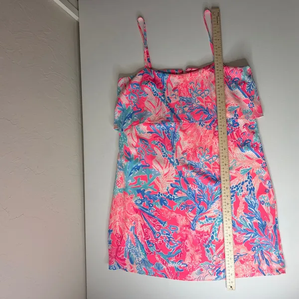 Lilly Pulitzer Lexi Slip Dress Medium Light Pascha Pink Preppy Tropical Resort - Image 10