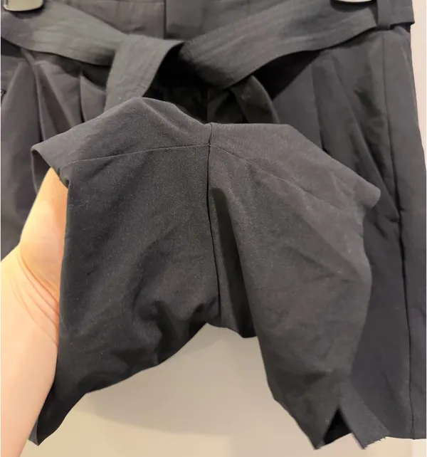 Athleta Tie Waist Paper Bag Waist Skyline Short II Black - Image 7