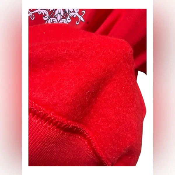 PFI Fashions Red Snowflake Sweatshirt – XL Vintage Holiday Embellished Pullover - Image 7