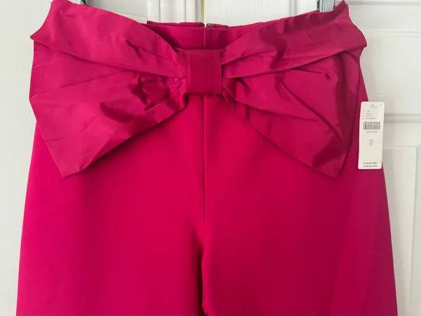 Anthropologie Maeve The Colette Bow-Waist Crop Wide-Leg Pants, Size 25 - Image 8