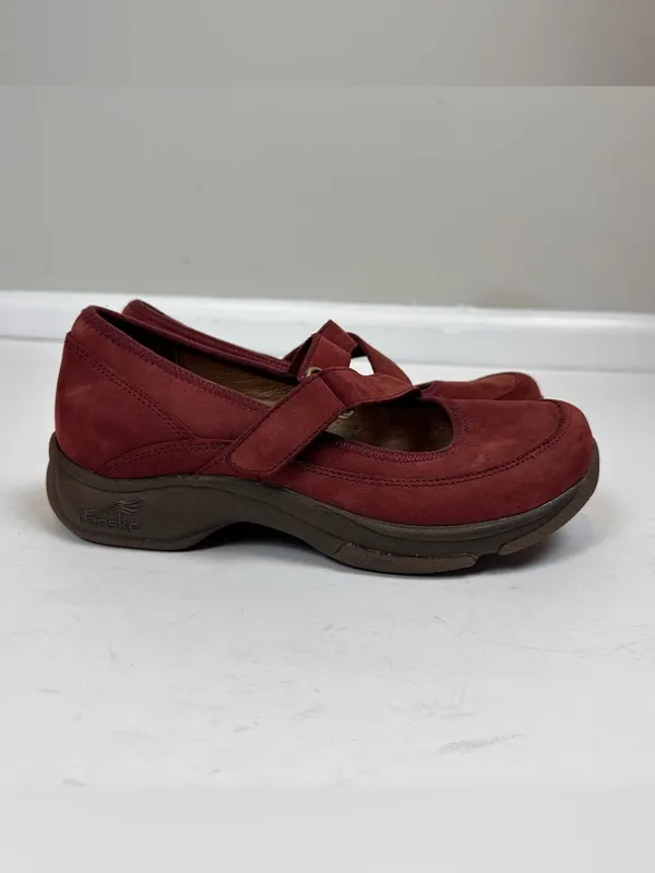 Dansko Red Suede Leather Mary Jane Comfort Shoes EU 37 US 6.5-7 - Image 3