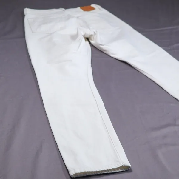 Levi's 501 Skinny Jeans‎ Women 28 White Distressed Button Fly High Rise Denim - Image 11