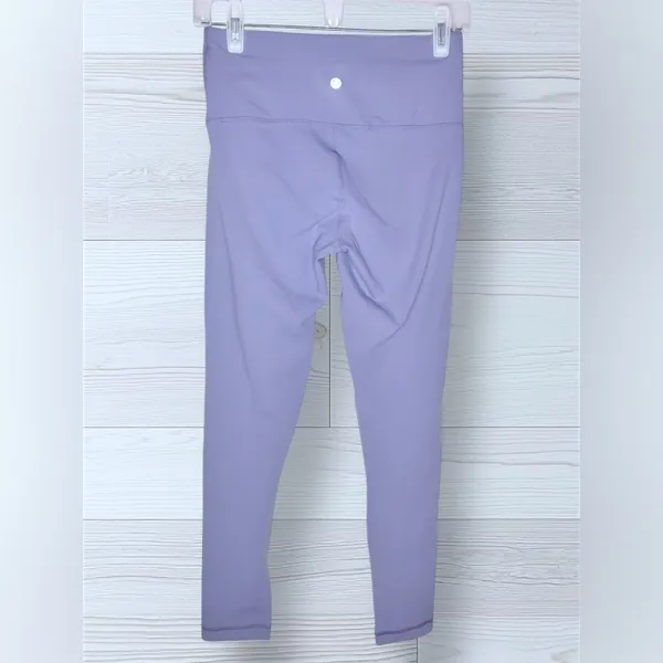 YOGALICIOUS Women’s High Waist Lavender Activewear Yoga Leggings - Image 3