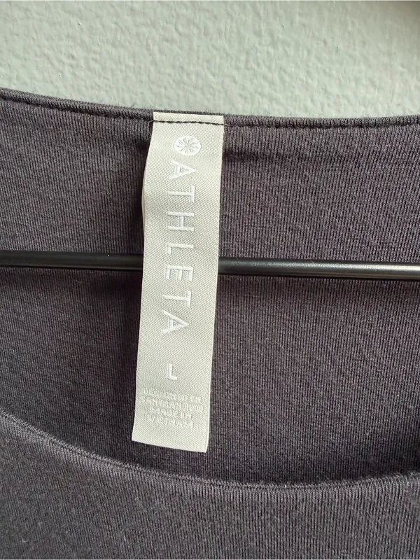 Athleta Santorini Thera Dress Sleeveless Black A-Line Dress Size Large Modal - Image 6