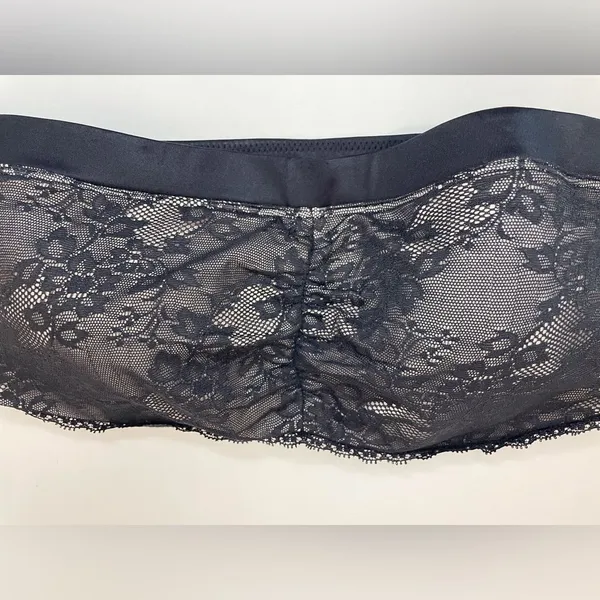 Maidenform Women’s Dream Lace Bandeau Black Bra Size‎ S - Image 3