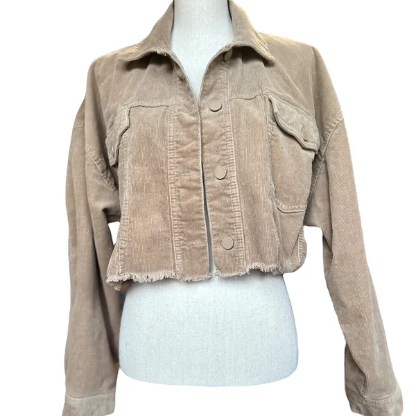 C'est Toi Black‎ Label Tan Corduroy Jacket Sz L - Image 3